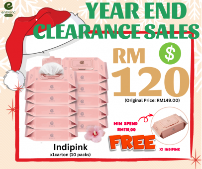 YEAR END CLEARANCE SALES - Indipink 粉色 - 木槿花 - 72's x 1carton (10packs)