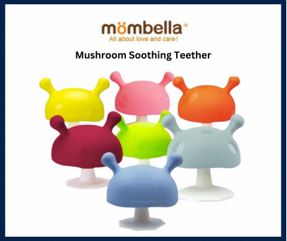 Mombella Mushroom Teether Baby Infant Soother Soothing Teether Toy